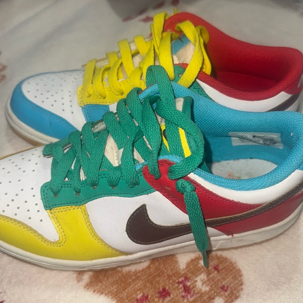Nike dunks color block, multi color